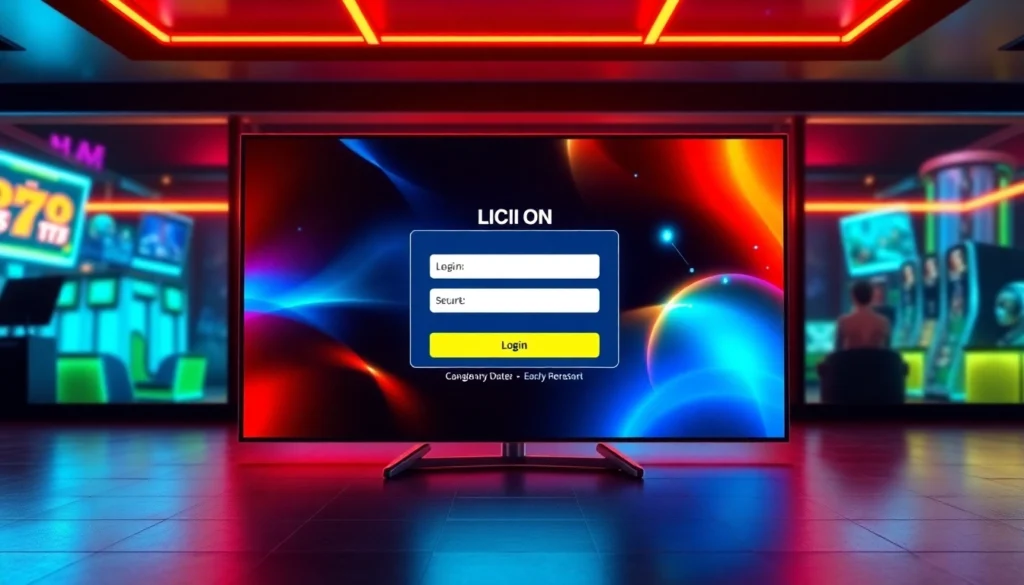 Animated depiction of CK4444 login portal with bright visuals and easy access, inviting users to start their gaming journey securely.
