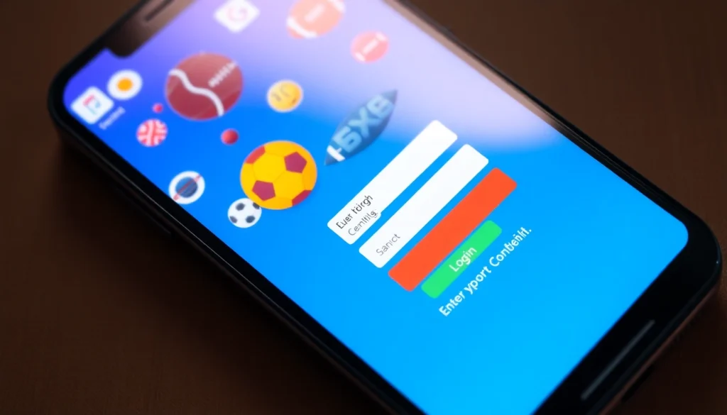 Seamless Reddy Anna Login process shown on a smartphone with vibrant sports betting visuals, emphasizing security and ease of access for users.