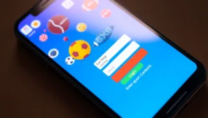 Seamless Reddy Anna Login process shown on a smartphone with vibrant sports betting visuals, emphasizing security and ease of access for users.