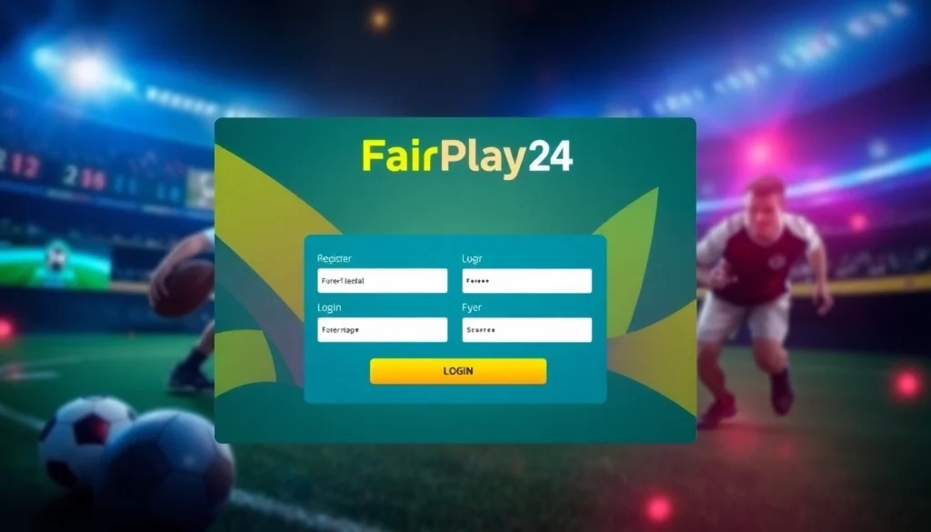 Easy FairPlay24 register process with user-friendly interface and registration form on a