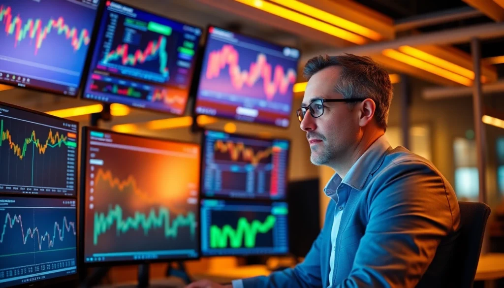 Expert Investment Insights featured by a professional analyzing digital market charts for