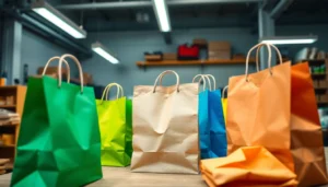 A high-quality torba papierowa displayed with eco-friendly packaging and professional printing