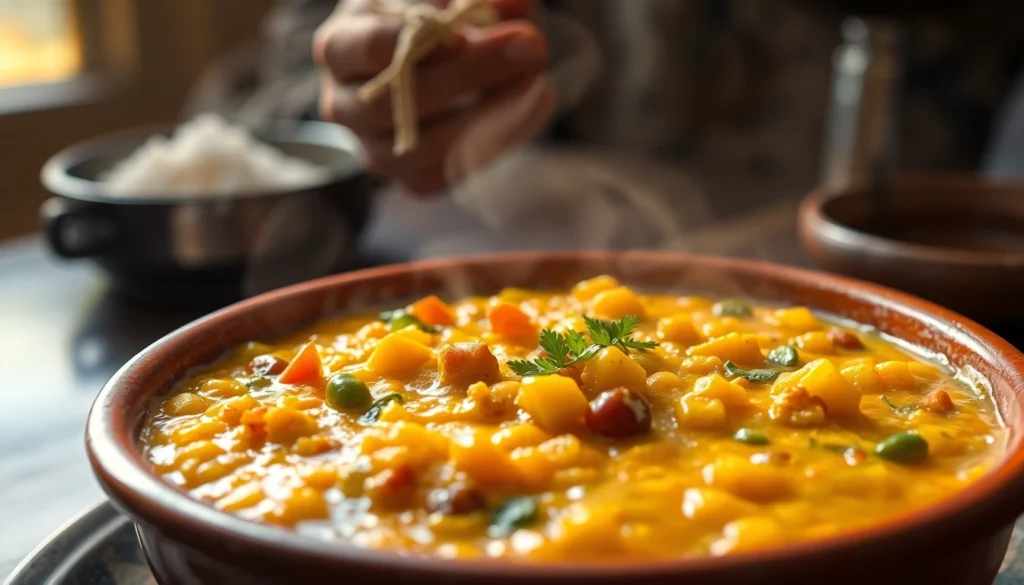 Fresh and flavorful ready to eat dal khichdi served in a traditional bowl to showcase its