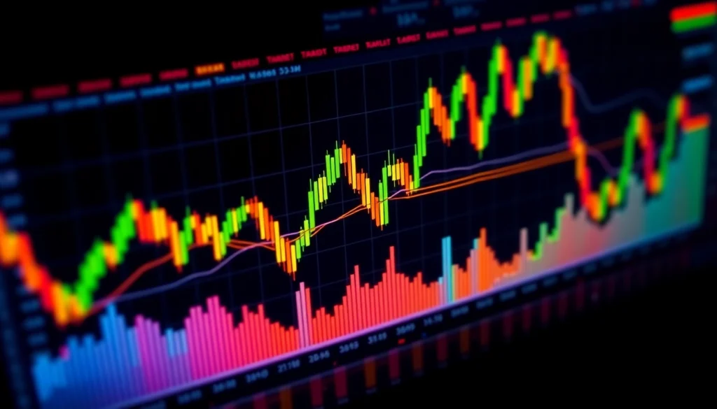 Trading view platform displaying real-time stock and cryptocurrency charts for traders and investors